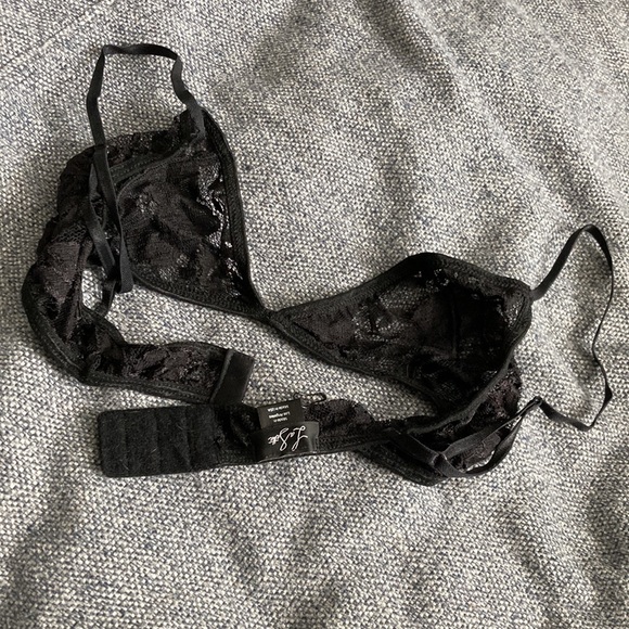 LaSette bra see through unlined lace black medium - Picture 5 of 6
